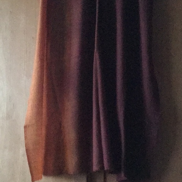Ombré semi-sheer, soft wool scarf - Picture 2 of 6